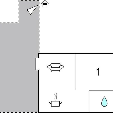 Apartment 1 Bedroom Cozy In *